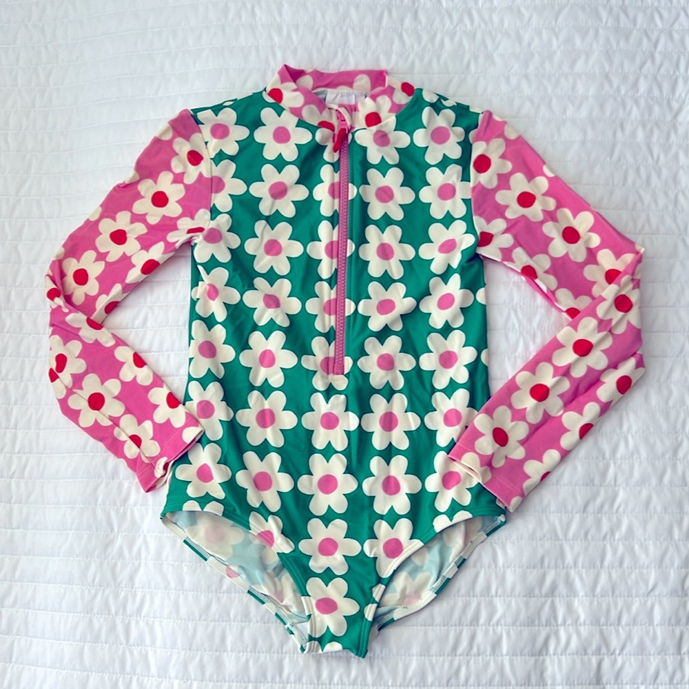 Mini Boden Long-Sleeved Swimsuit